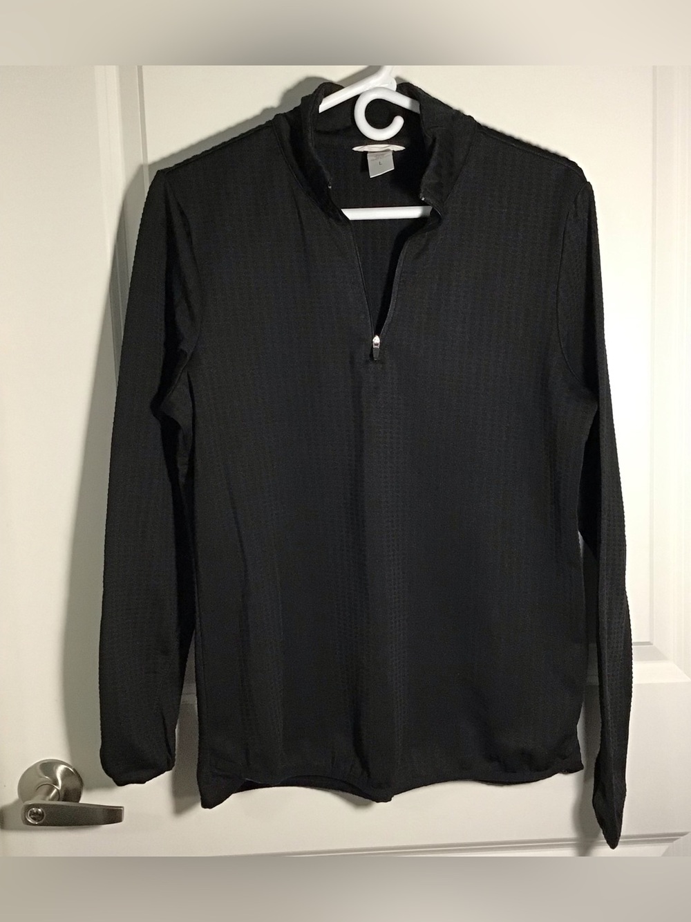 Jockey Men's Black Half-Zip Performance Sweater L